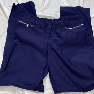 7th Avenue || Navy Blue Zip Pocket Dress Pants